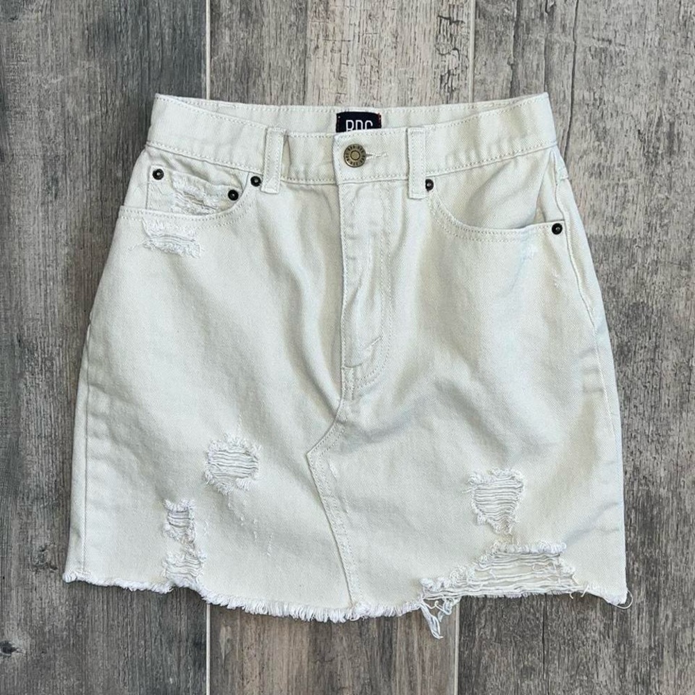 Urban Outfitters High Waisted Distressed Skirt